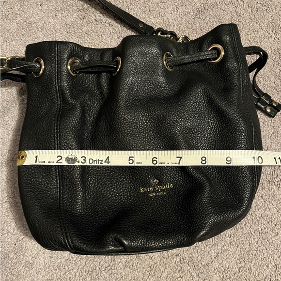 Kate Spade Black Leather Women's Bucket Bag - Picture 9 of 10